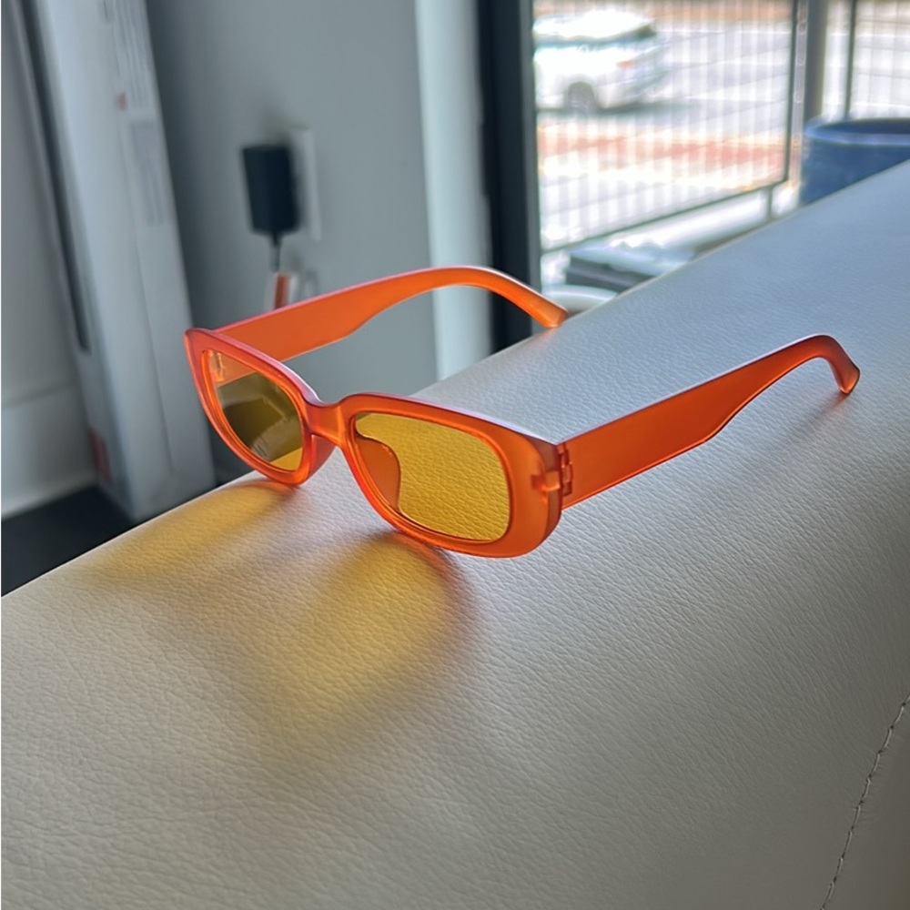 Vibrant Orange Sunglasses